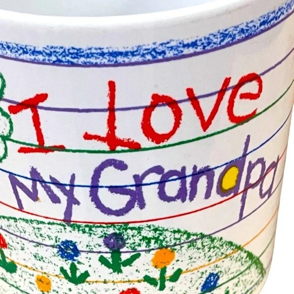 I LOVE MY GRANDPA ceramic coffee mug 10oz EUC - Picture 7 of 11